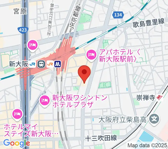 大阪市立青少年センター KOKOPLAZAの地図