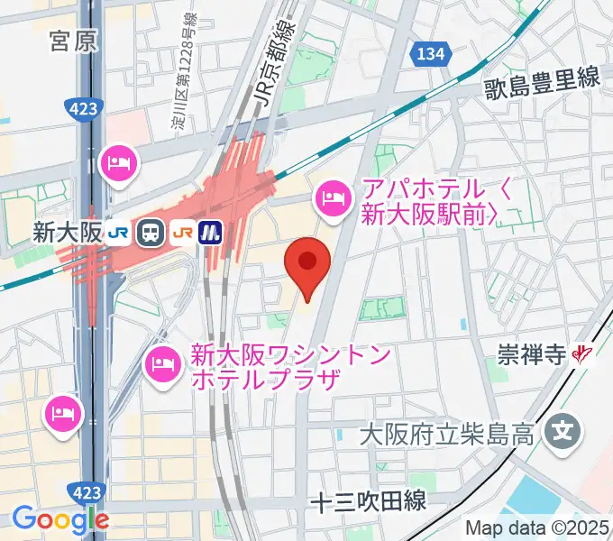 大阪市立青少年センター KOKOPLAZAの地図