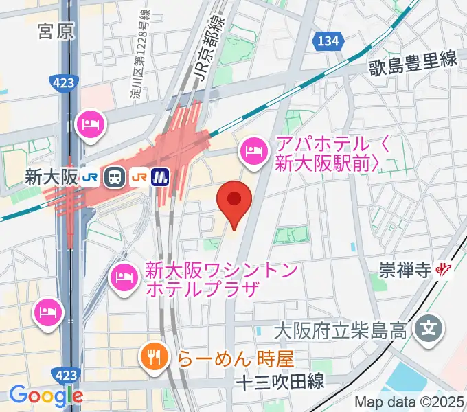 大阪市立青少年センター KOKOPLAZAの地図