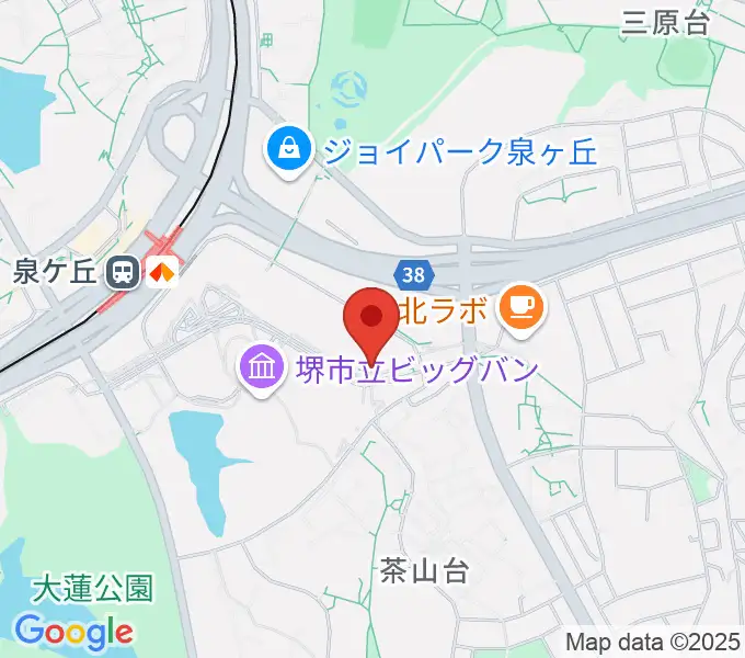 ワタナベ楽器店パンジョミュージックセンターの地図