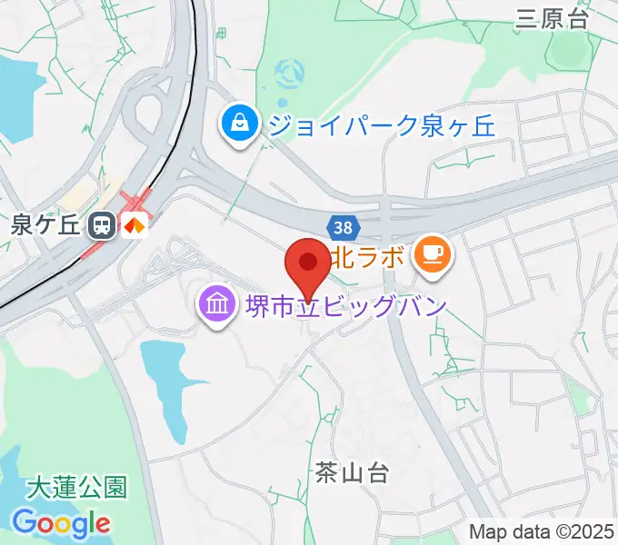ワタナベ楽器店パンジョミュージックセンターの地図