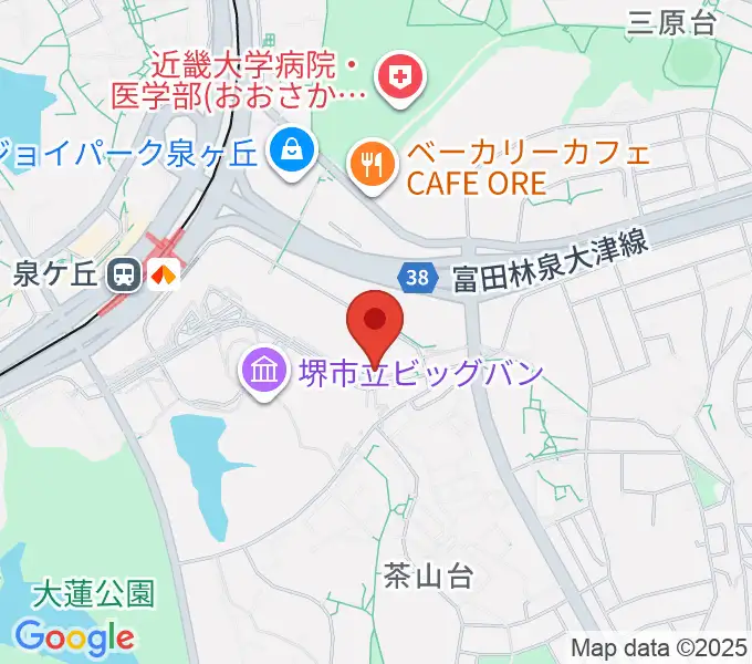 ワタナベ楽器店パンジョミュージックセンターの地図