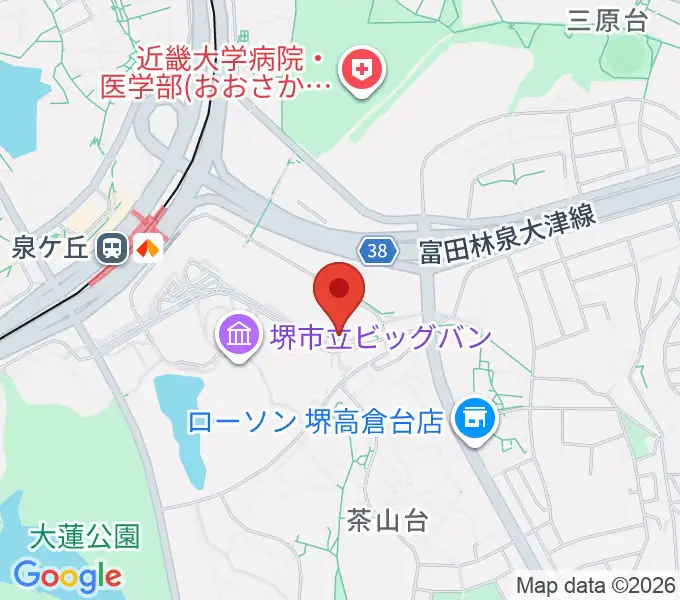 ワタナベ楽器店パンジョミュージックセンターの地図