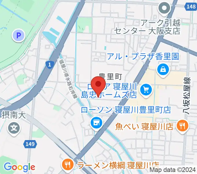 RISOおんがくいんの地図