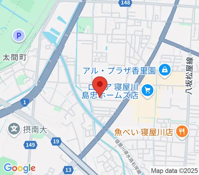 RISOおんがくいんの地図