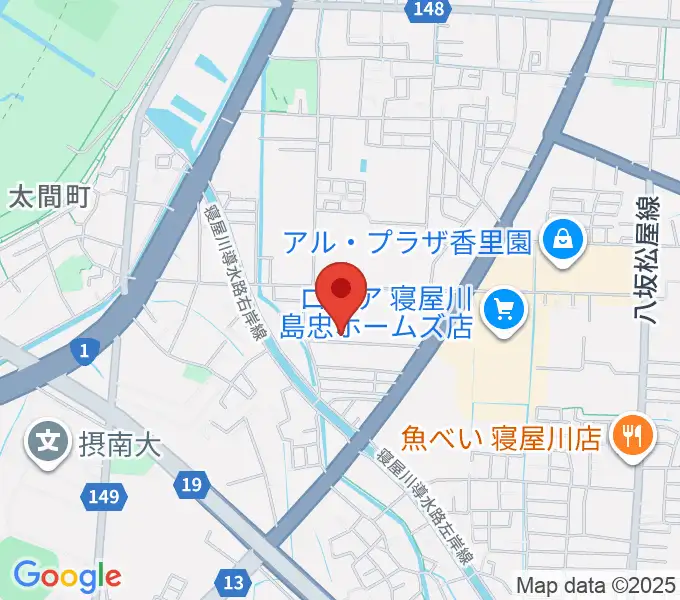 RISOおんがくいんの地図