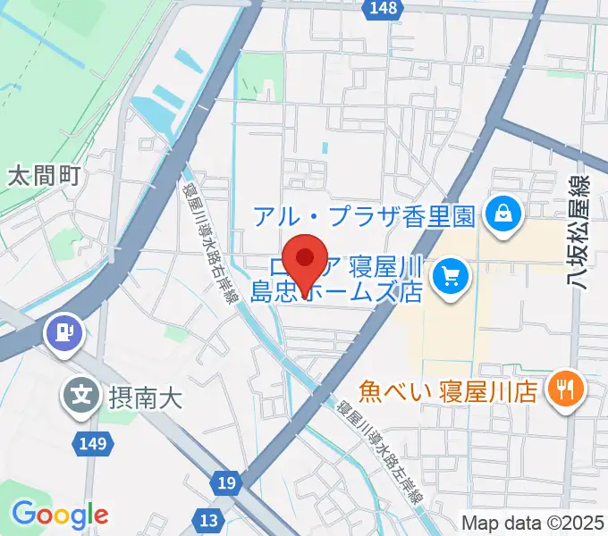 RISOおんがくいんの地図