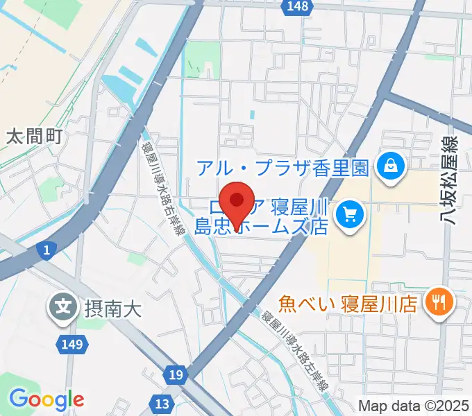 RISOおんがくいんの地図