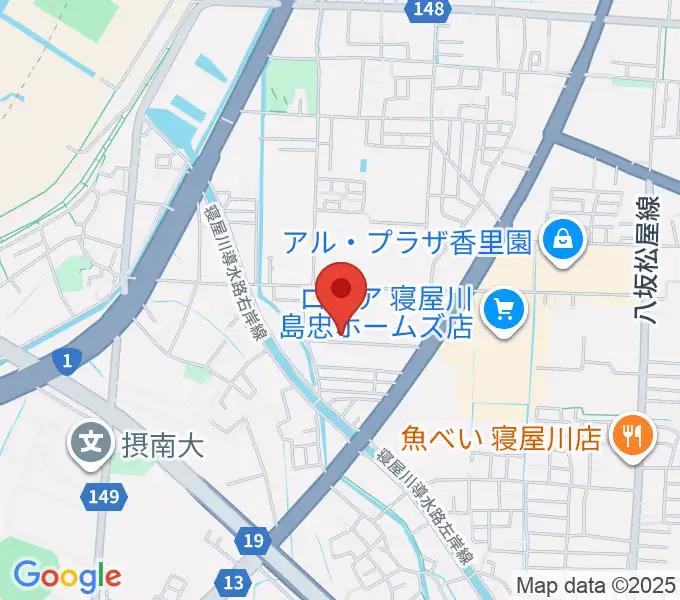 RISOおんがくいんの地図