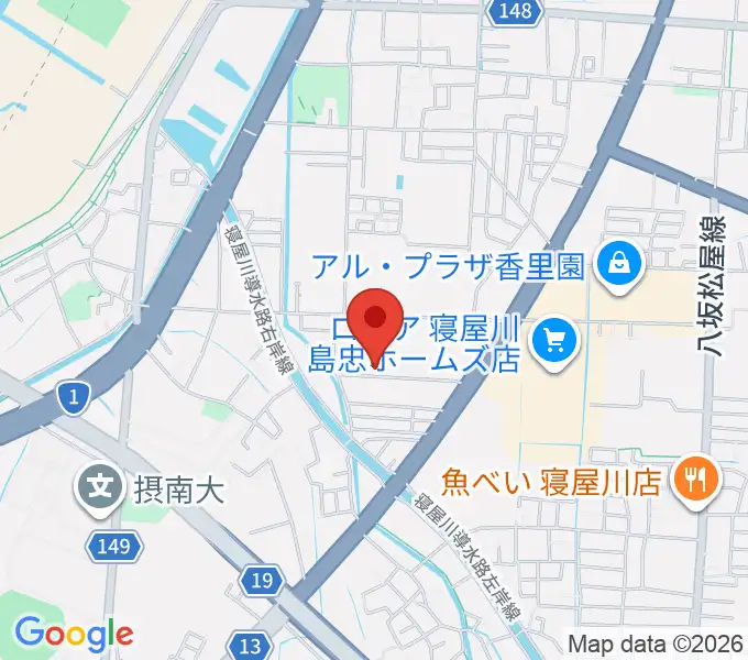 RISOおんがくいんの地図
