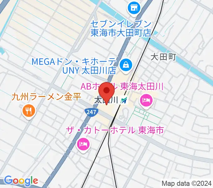 東海市芸術劇場の地図