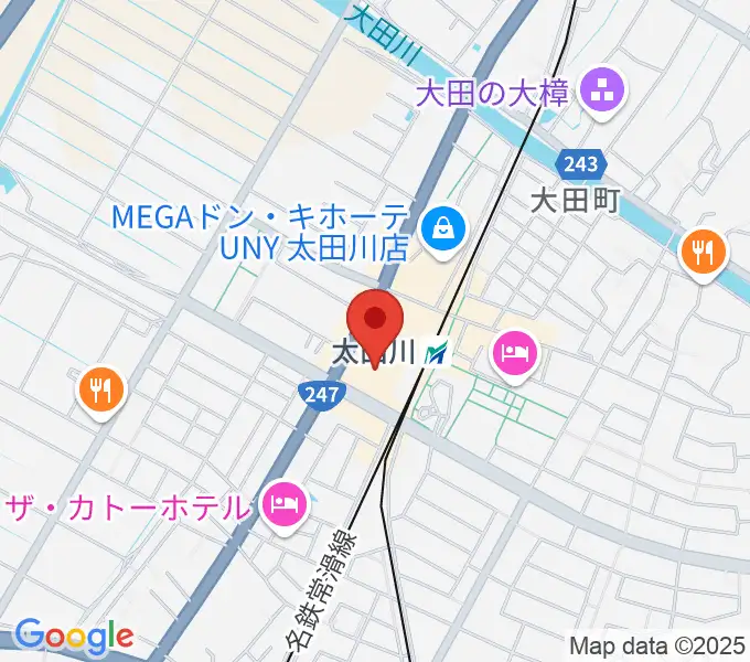 東海市芸術劇場の地図