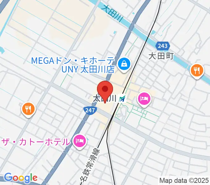 東海市芸術劇場の地図