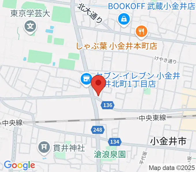 きたまちセンターの地図