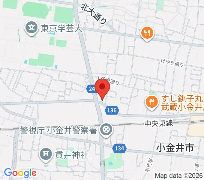 貫井北センターの地図