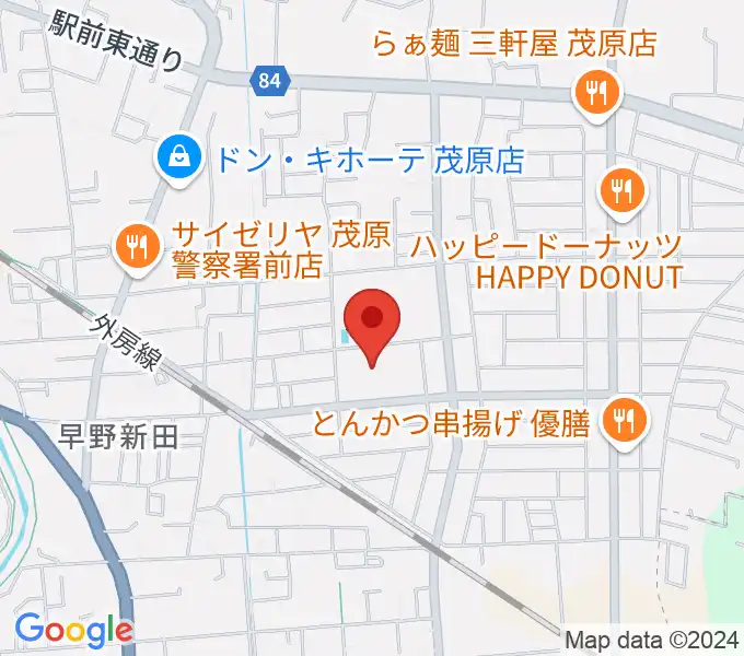 東部台文化会館の地図