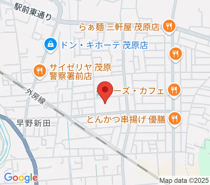 東部台文化会館の地図