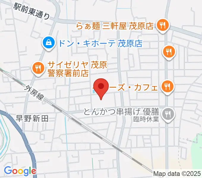 東部台文化会館の地図