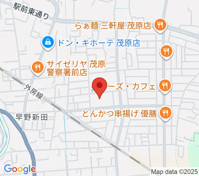 東部台文化会館の地図
