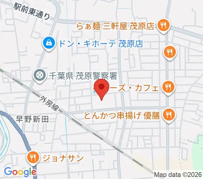 東部台文化会館の地図