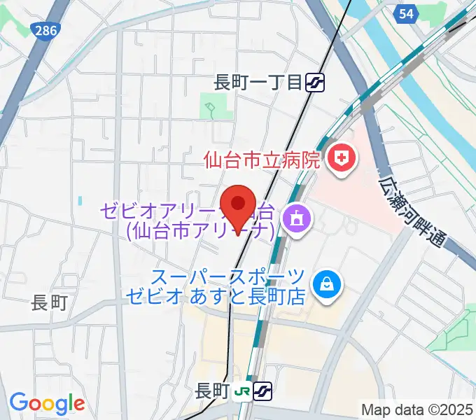 長町遊楽庵 びすた～りの地図
