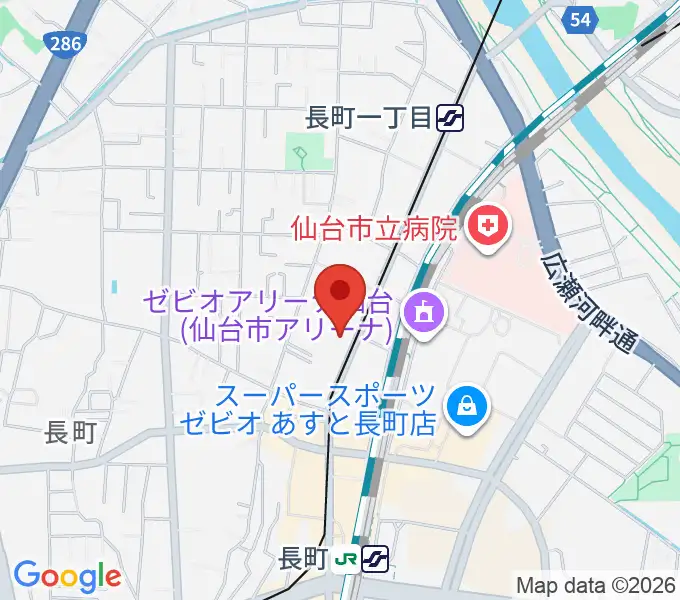 長町遊楽庵 びすた~りの地図