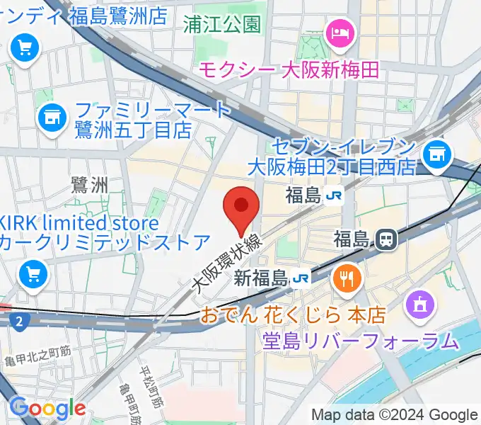 THIRD STONE福島店の地図