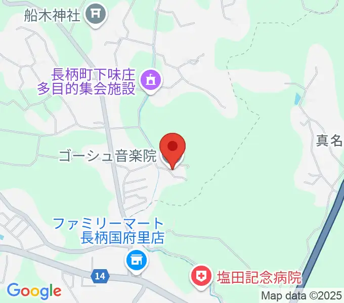 ゴーシュ音楽院の地図