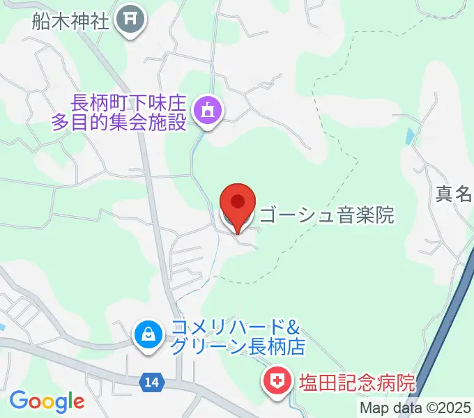 ゴーシュ音楽院の地図