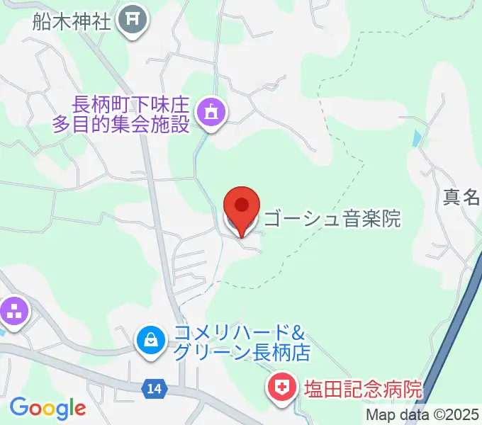 ゴーシュ音楽院の地図