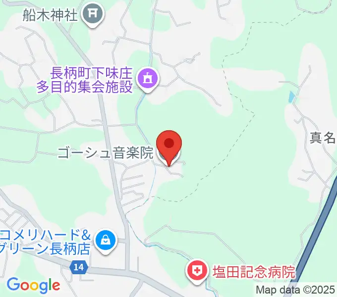 ゴーシュ音楽院の地図