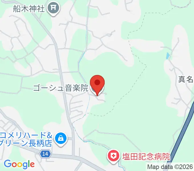 ゴーシュ音楽院の地図