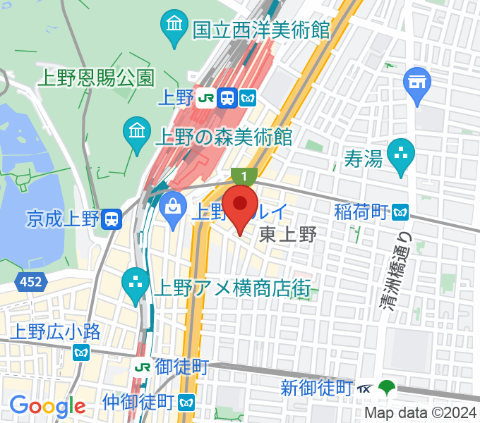 上野音横丁の場所