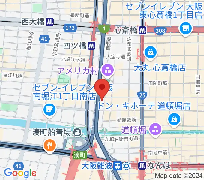 ゴースト大阪の地図