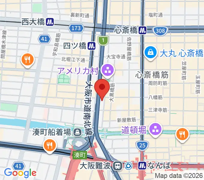 ゴースト大阪の地図