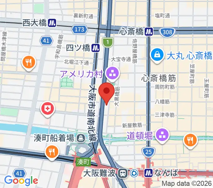 ゴースト大阪の地図