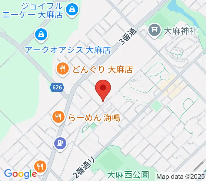 さくらぎピアノ教室の地図