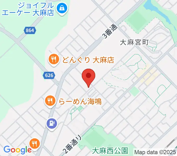 さくらぎピアノ教室の地図