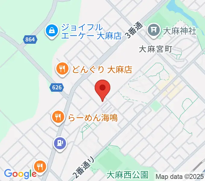 さくらぎピアノ教室の地図