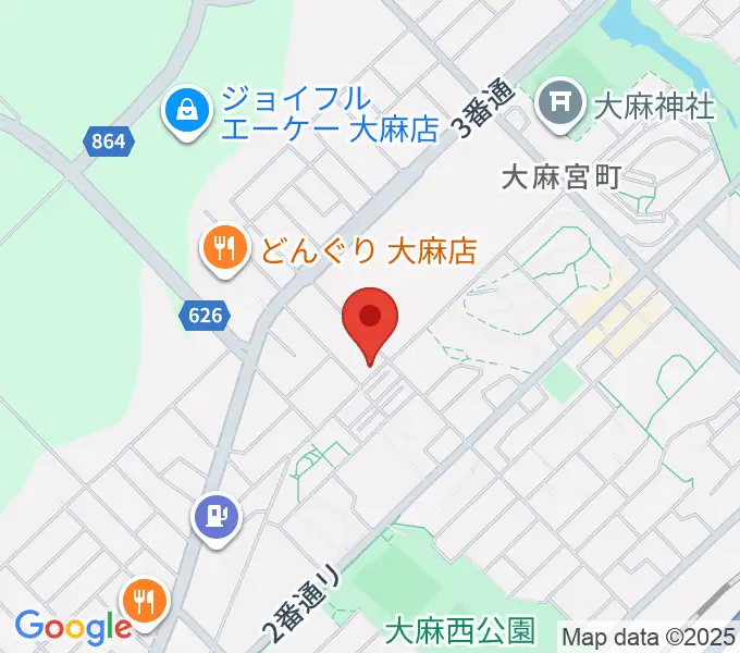 さくらぎピアノ教室の地図