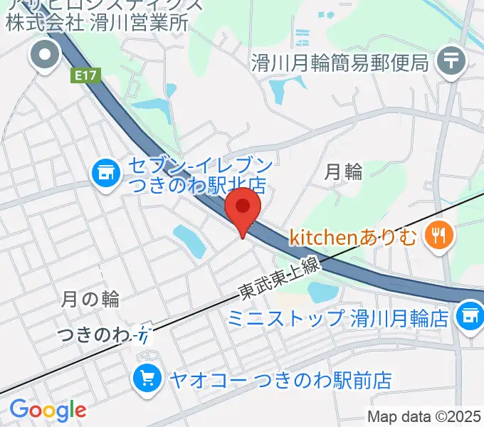 篠崎バイオリン工房の地図