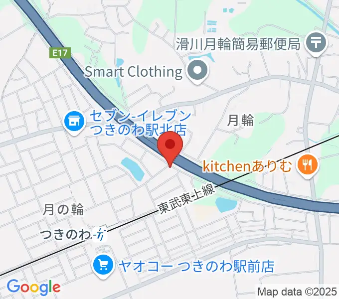 篠崎バイオリン工房の地図