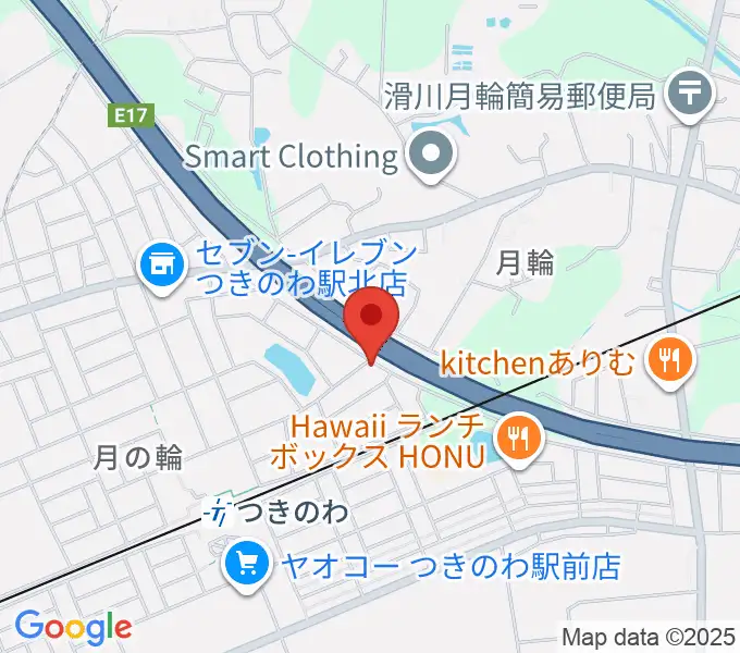 篠崎バイオリン工房の地図