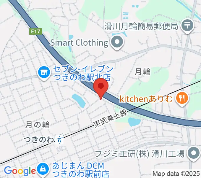 篠崎バイオリン工房の地図
