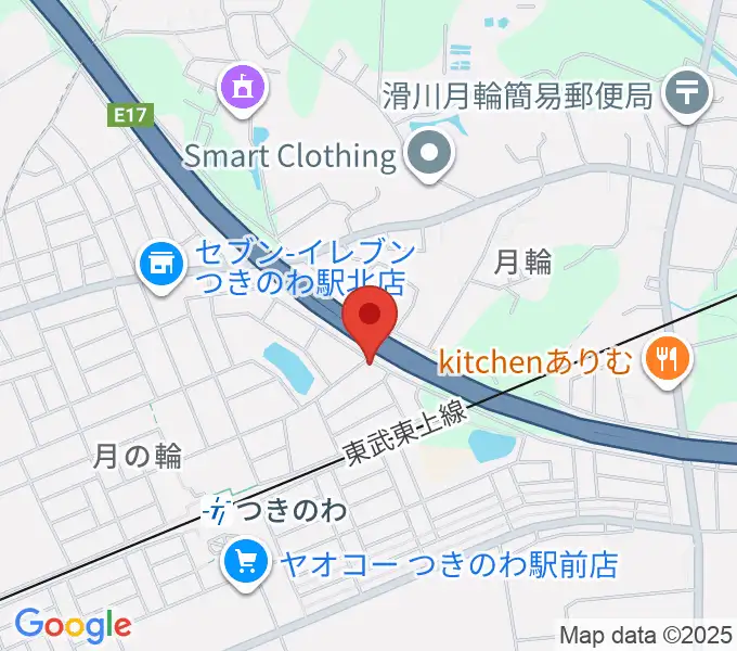 篠崎バイオリン工房の地図