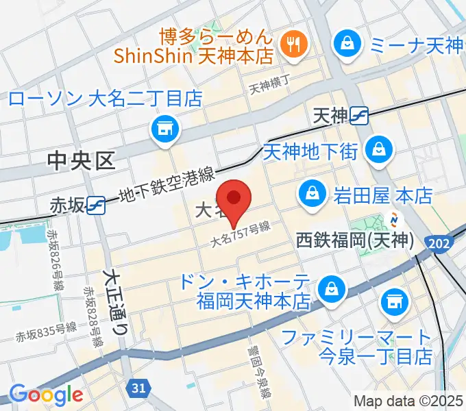 福岡brick（ブリック）の地図