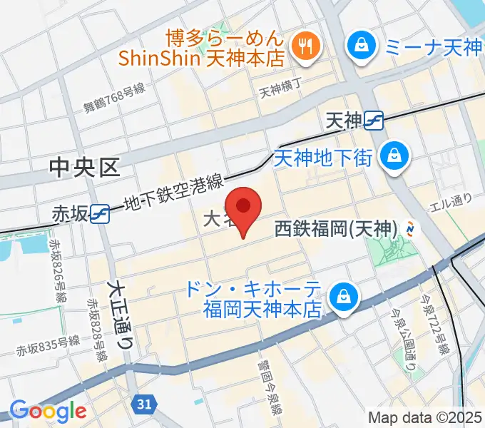 福岡brick(ブリック)の地図