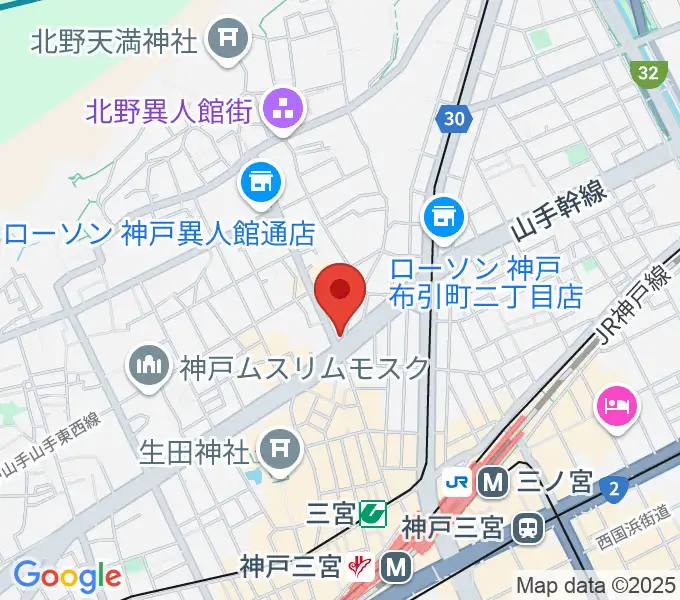 [移転]神戸三宮UP&ALLの地図
