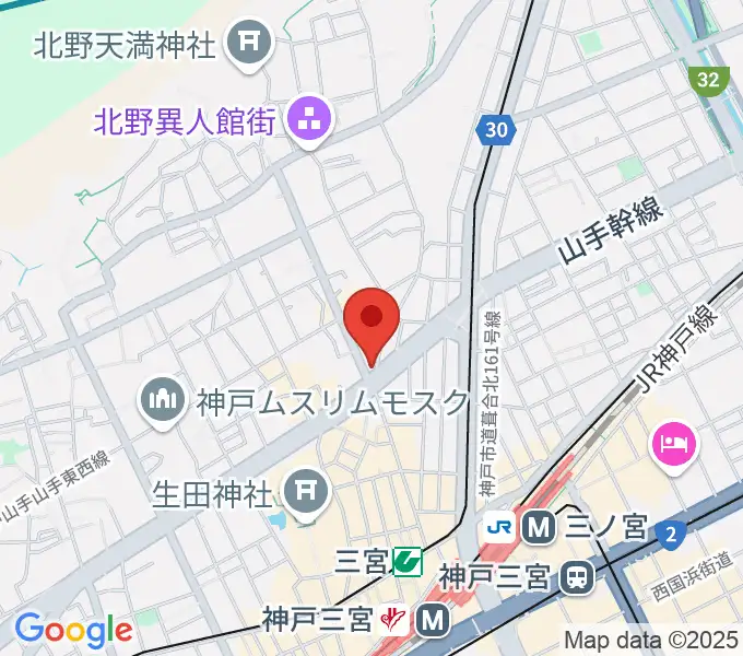 [移転]神戸三宮UP&ALLの地図