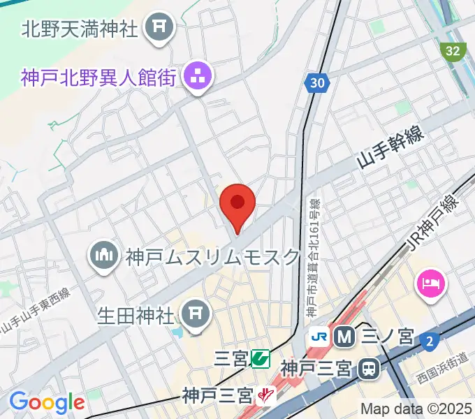 [移転]神戸三宮UP&ALLの地図